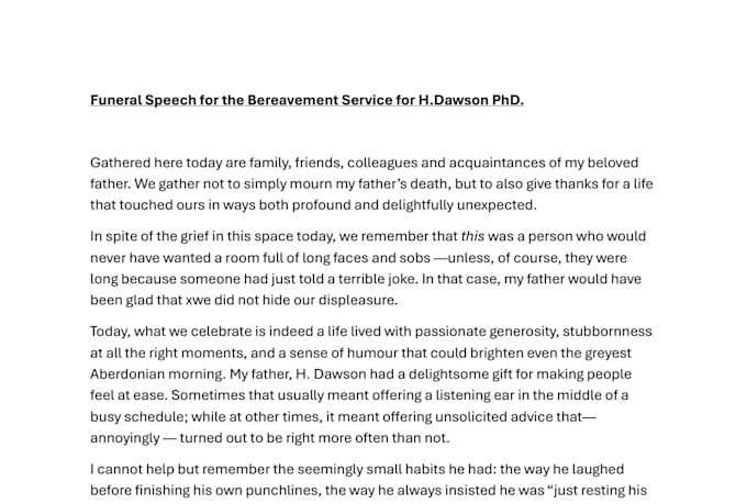 write a powerful, memorable speech for your occasion